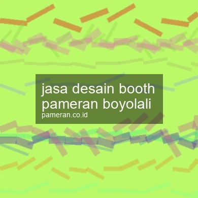 Jasa Desain Booth Pameran Boyolali