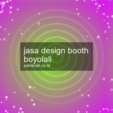 Jasa Design Booth Boyolali