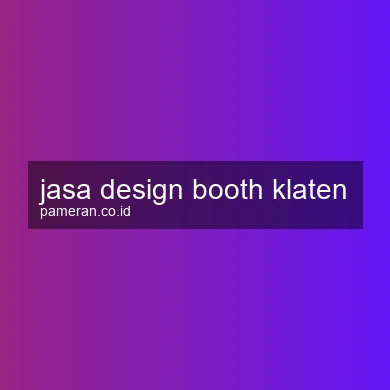 Jasa Design Booth Klaten