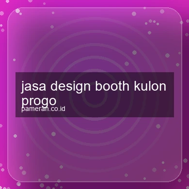 Jasa Design Booth Kulon Progo
