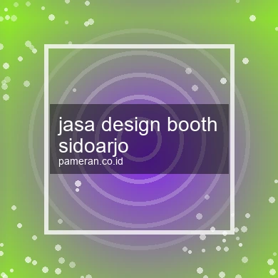 Jasa Design Booth Sidoarjo