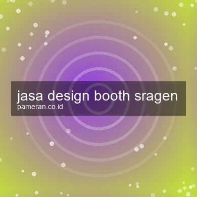 Jasa Design Booth Sragen