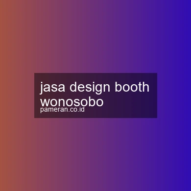 Jasa Design Booth Wonosobo