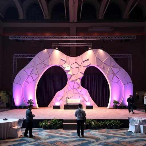 Jasa Pasang Backdrop Batu