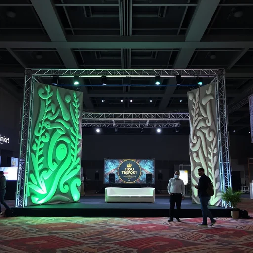 Jasa Rangka Backdrop Batu