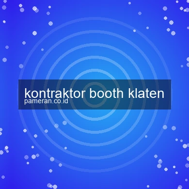 Kontraktor Booth Klaten