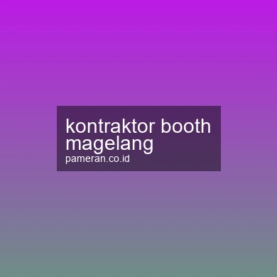 Kontraktor Booth Magelang