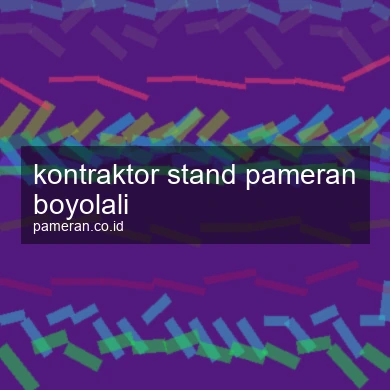 Kontraktor Stand Pameran Boyolali