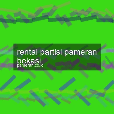 Rental Partisi Pameran Bekasi