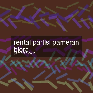 Rental Partisi Pameran Blora