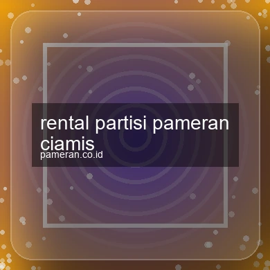 Rental Partisi Pameran Ciamis