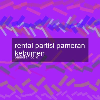 Rental Partisi Pameran Kebumen