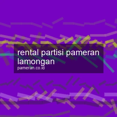 Rental Partisi Pameran Lamongan