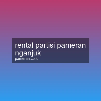Rental Partisi Pameran Nganjuk