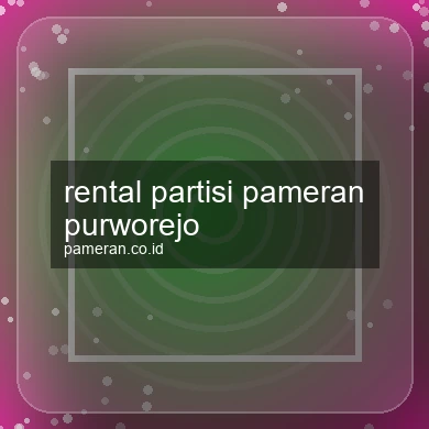 Rental Partisi Pameran Purworejo