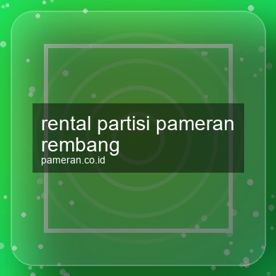 Rental Partisi Pameran Rembang