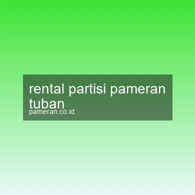 Rental Partisi Pameran Tuban