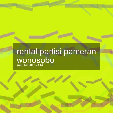 Rental Partisi Pameran Wonosobo
