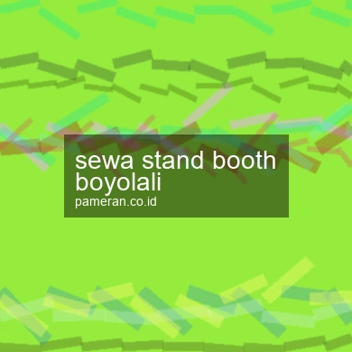 Sewa Stand Booth Boyolali
