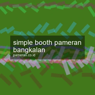 Simple Booth Pameran Bangkalan