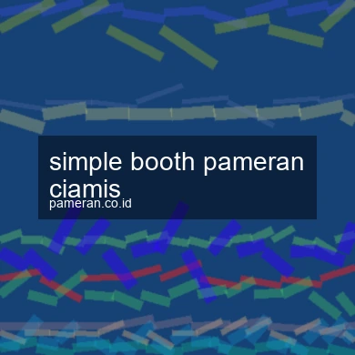 Simple Booth Pameran Ciamis