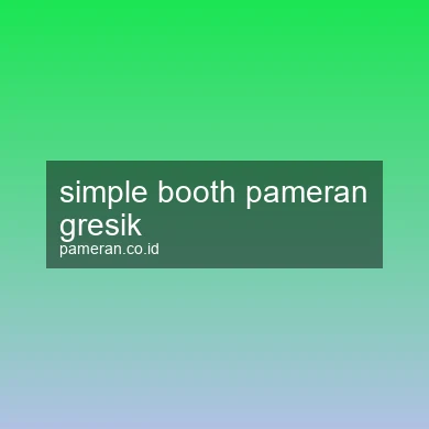 Simple Booth Pameran Gresik