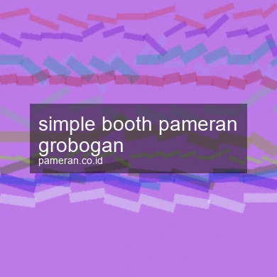 Simple Booth Pameran Grobogan
