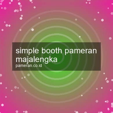 Simple Booth Pameran Majalengka