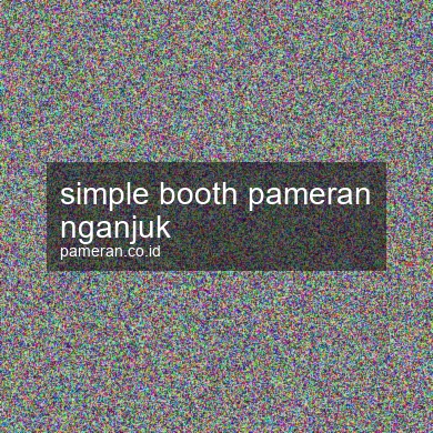 Simple Booth Pameran Nganjuk