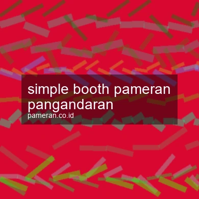 Simple Booth Pameran Pangandaran