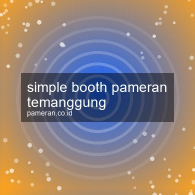 Simple Booth Pameran Temanggung