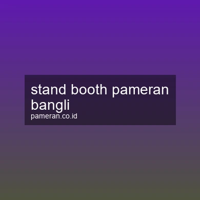 Stand Booth Pameran Bangli