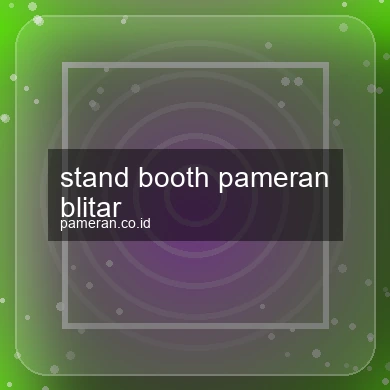 Stand Booth Pameran Blitar