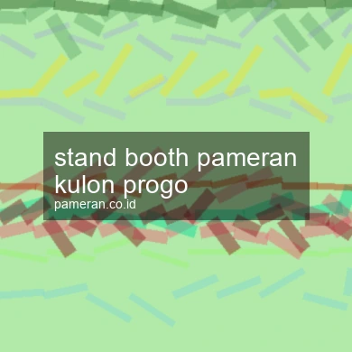 Stand Booth Pameran Kulon Progo