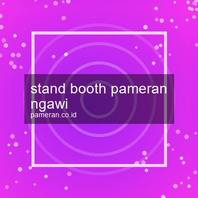Stand Booth Pameran Ngawi