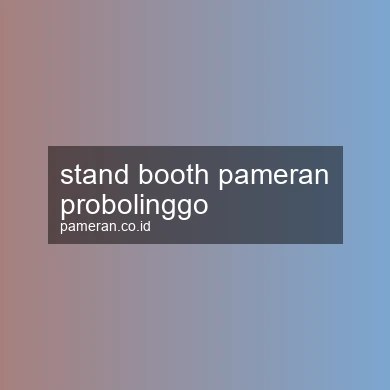 Stand Booth Pameran Probolinggo