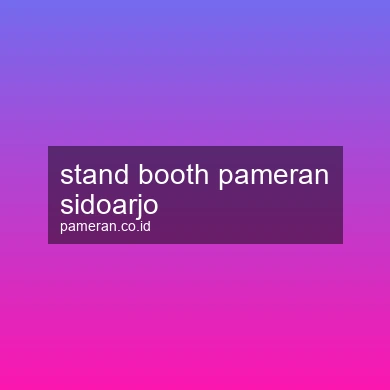 Stand Booth Pameran Sidoarjo