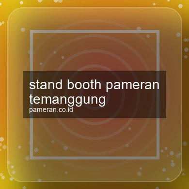 Stand Booth Pameran Temanggung