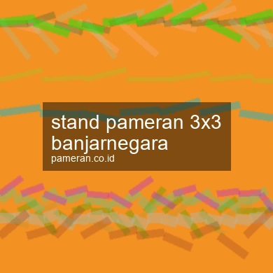 Stand Pameran 3x3 Banjarnegara