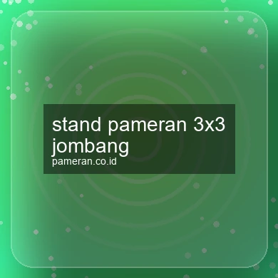 Stand Pameran 3x3 Jombang