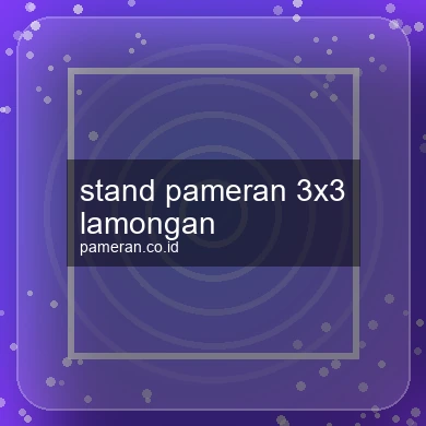 Stand Pameran 3x3 Lamongan