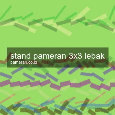 Stand Pameran 3x3 Lebak
