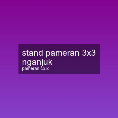 Stand Pameran 3x3 Nganjuk