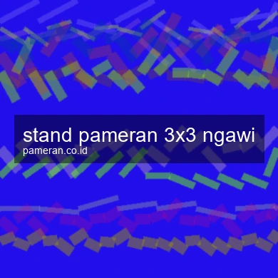 Stand Pameran 3x3 Ngawi