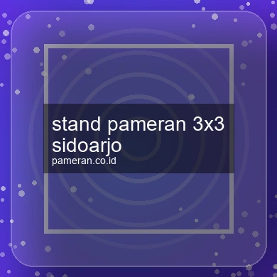 Stand Pameran 3x3 Sidoarjo