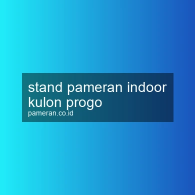 Stand Pameran Indoor Kulon Progo