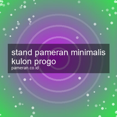 Stand Pameran Minimalis Kulon Progo