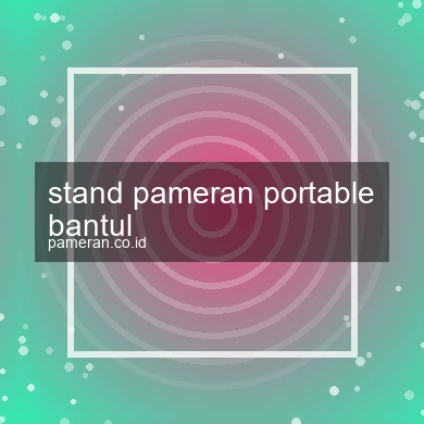 Stand Pameran Portable Bantul