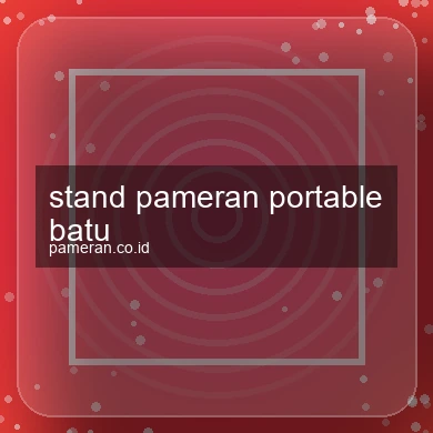 Stand Pameran Portable Batu