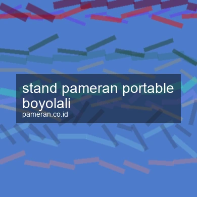 Stand Pameran Portable Boyolali